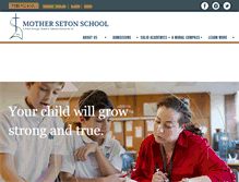 Tablet Screenshot of mothersetonschool.org